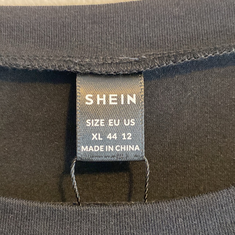 🆕 SHEIN Little Black TShirt Dress, XL - Picture 5 of 8